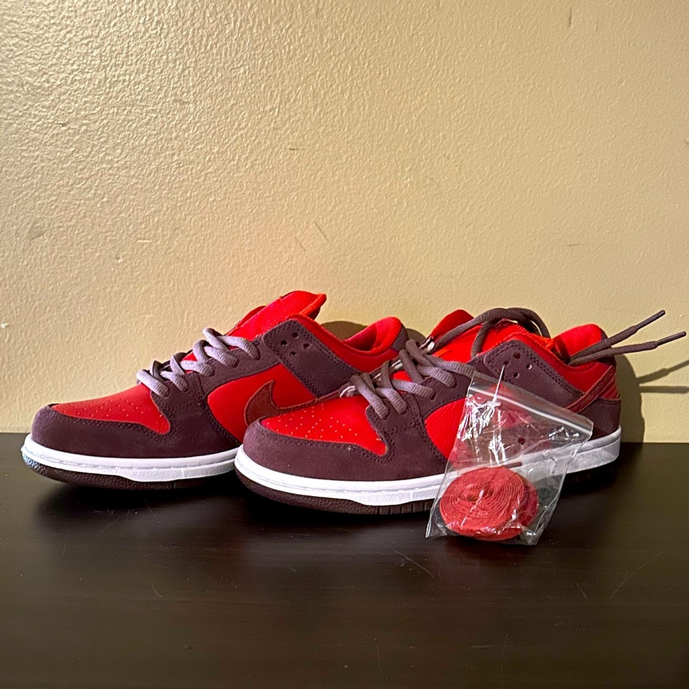 The Nike SB Dunk Low “Cherry”. Size 8.5 men